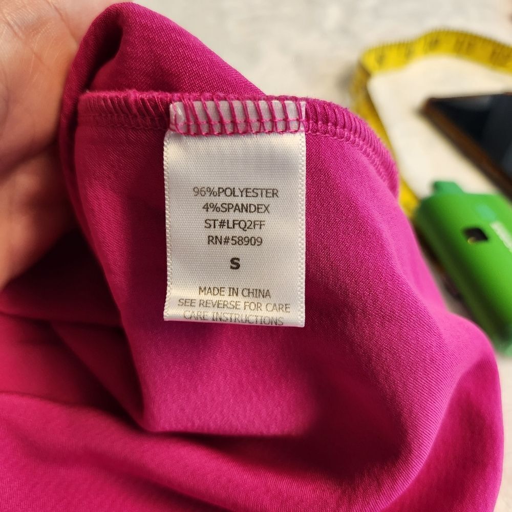 GB Gianni Bini Magenta Hot Pink Sleeveless Fit & Flare Skater Dress Sz S - Picture 7 of 10